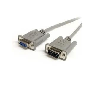 ＳｔａｒＴｅｃｈ．ｃｏｍ シリアルケーブル/RS232Cストレート延長/7.6m/オス・メス/グレー...