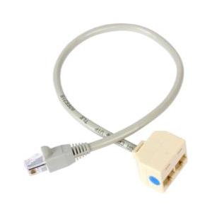 ＳｔａｒＴｅｃｈ．ｃｏｍ LANケーブル分岐用アダプター/2分岐/RJ45モジュラー分岐スプリッタ ...