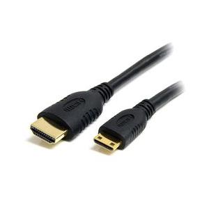 StarTech．com ディスプレイ変換ケーブル/Mini HDMI - HDMI 1.4/50cm/4K30Hz/BK 目安在庫=○