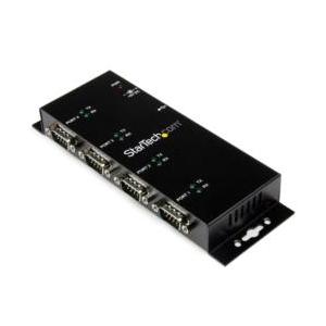 ＳｔａｒＴｅｃｈ．ｃｏｍ シリアルハブ/USB-A - 4x RS232C/産業用メタル筐体/DINクリップ
