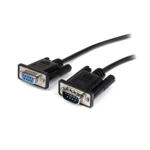 ＳｔａｒＴｅｃｈ．ｃｏｍ シリアルケーブル/RS232Cストレート延長/1m/オス・メス/ブラック ...