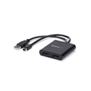 ＳｔａｒＴｅｃｈ．ｃｏｍ MSTハブ/mDP 1.2 - 2x DP/デュアル4K30Hz/Wind...