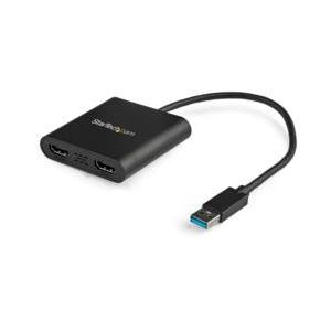 ＳｔａｒＴｅｃｈ．ｃｏｍ ディスプレイアダプター/USB-A - 2x HDMI/USB 3.0/W...