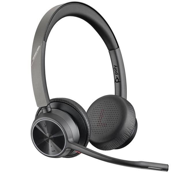 日本HP Poly Voyager 4320 USB-Aドングル付 両耳 ワイヤレスモデル ノイズキ...