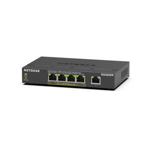 ネットギア・インターナショナル GS305PP PoE+ キ゛カ゛5ポート アンマネージスイッチ 目...