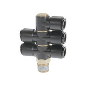 千代田通商 フジトリプルバンジョー(樹脂) 4mm R1/8 1個 取り寄せ商品