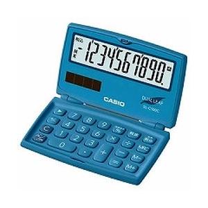 カシオ計算機（CASIO） SL-C100C-BU-N カシオ折りたたみ手帳型カラフル電卓 メーカー...