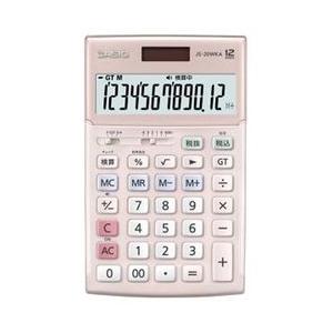 カシオ計算機（CASIO） JS-20WKA-PK-N 実務電卓 12桁 検算 ジャストタイプ ピン...