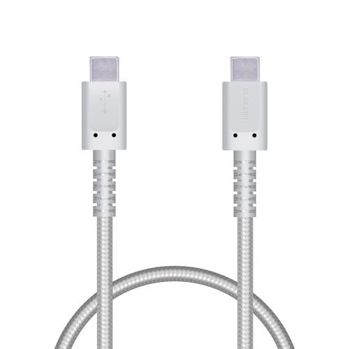 エレコム USB Type C ケーブル 0.3m PD 60W 断線ニ強イ 高耐久 ナイロン素材 ...