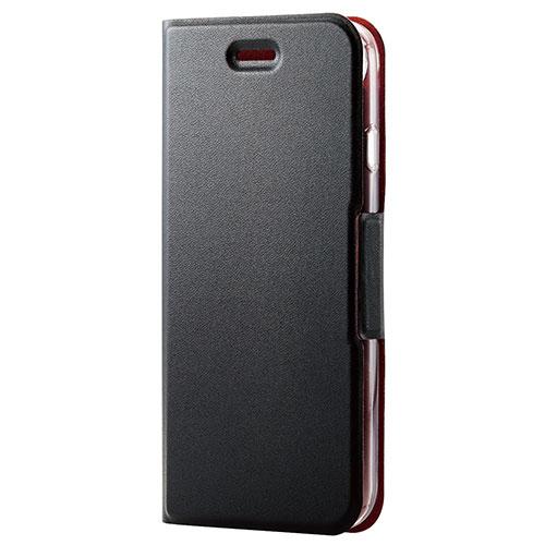 エレコム iPhone SE 第3世代 レザーケース 手帳型 UltraSlim 磁石付 クリアケー...