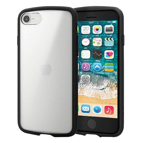 エレコム iPhone SE 第3世代/第2世代 用 ケース カバー ブラック メーカー在庫品