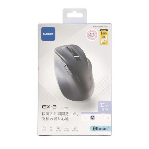 エレコム マウス/EX-G/2023年モデル/右手専用/Mサイズ/Bluetooth/5ボタン/抗菌...