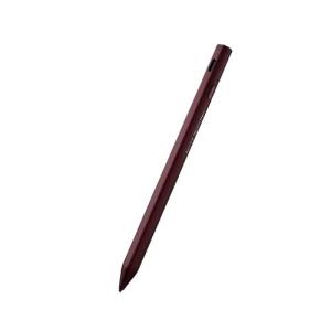 エレコム タッチペン スタイラス リチウム充電式 汎用 磁気吸着 USB-C充電 ペン先交換可能 ペン先付属ナシ レッドの商品画像