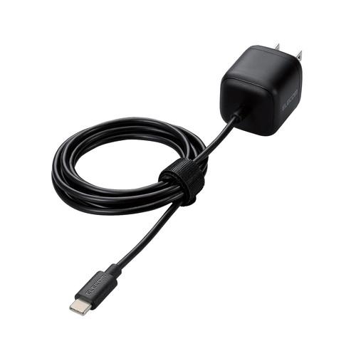 エレコム Type-C 充電器 PD 20W Type C ケーブル 一体 1.5m ブラック メー...