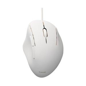 エレコム 有線 USB マウス 静音 5ボタン エルゴノミクス 抗菌 Sサイズ ホワイト メーカー在...