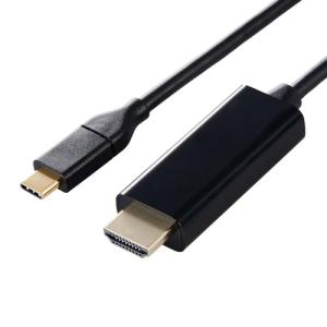 エレコム USB-C HDMI 変換ケーブル 1m 4K/60Hz対応 ミラーリング ブラック メーカー在庫品