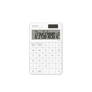 シャープ 12桁 電卓 ホワイト 1台