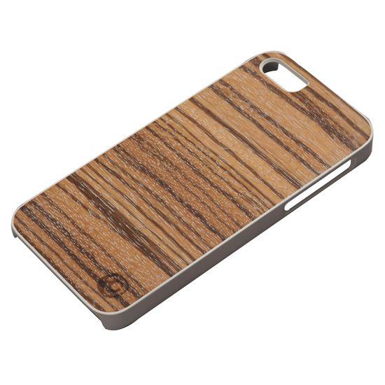 ｍａｎ＆ｗｏｏｄ iPhone5 Real wood case Genuine Zebrano ホワ...
