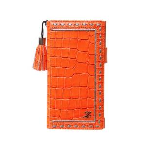 ZENUS Zenus Xperia Z1 Prestige Prima Croco Diary オレンジ 目安在庫=