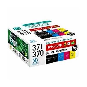 エコリカ BCI-371+3705MP互換 エコリカ リサイクルインク CANON ブラック(顔料)...