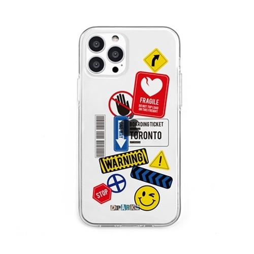 ＤＰＡＲＫＳ ソフトクリアケース for iPhone 13 Pro TAG STICKER War...