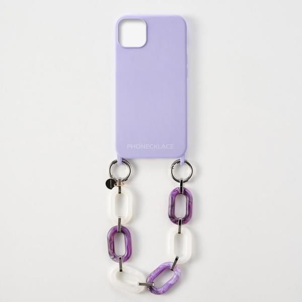 ＰＨＯＮＥＣＫＬＡＣＥ ハンドチェーンストラップ付きシリコンケース for iPhone 13 ラベ...