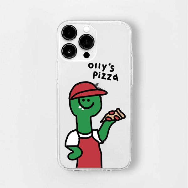 168cm ソフトクリアケース for iPhone 14 Pro Ollys Pizza 目安在庫...