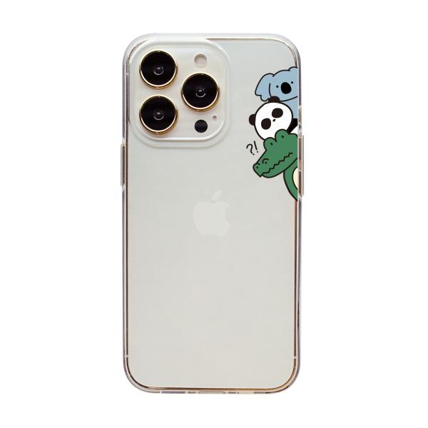 ＤＰＡＲＫＳ ソフトクリアケース for iPhone 14 Pro のぞき 背面カバー型 仕入先在...