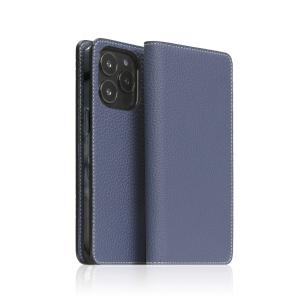 ＳＬＧ　Ｄｅｓｉｇｎ Hybrid Grain Leather Diary Case for iPhone 14 Pro Royal Blue 目安在庫=△｜compmoto-y