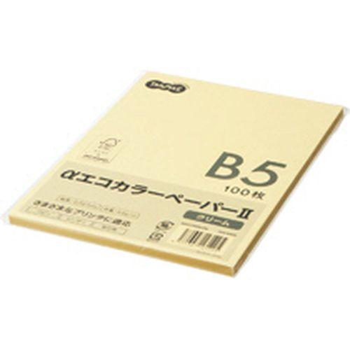 TPS αエコカラーペーパーII B5 クリーム 少枚数パック 1冊(100枚) 目安在庫=○
