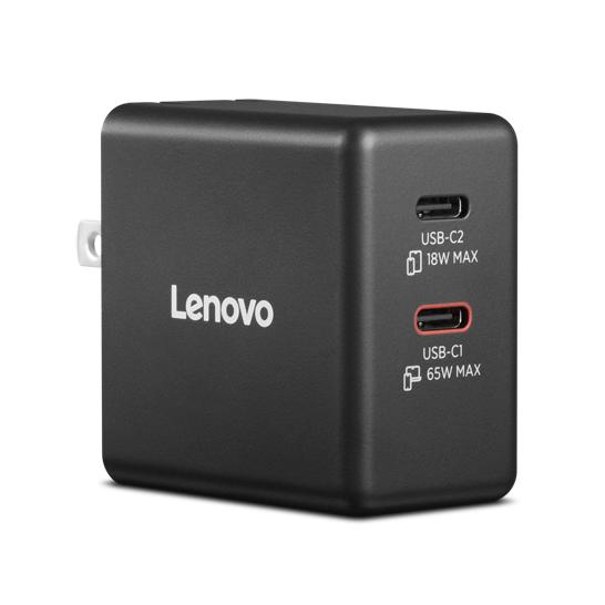 レノボ・ジャパン 65W デュアルUSB Type-C GaN ACアダプター 目安在庫=○