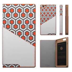 SLG Design SLG Design iPhone6 D0 Combi Calf Skin Artificial Leather Diary オレンジ 取り寄せ商品