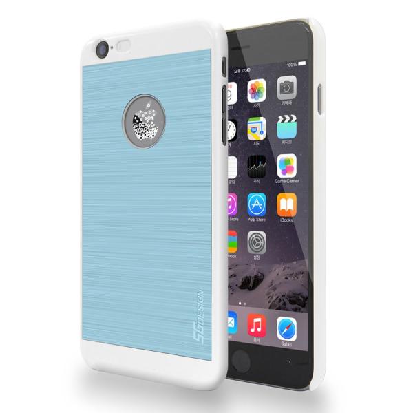SG iPhone6 Plus ALU ロゴイルミネーションケース Bubble ホワイト+ブルー ...
