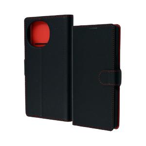 レイ・アウト AQUOS R10/R9 LS 耐衝撃 手帳型レザーケース S マグネット/BK/RD...