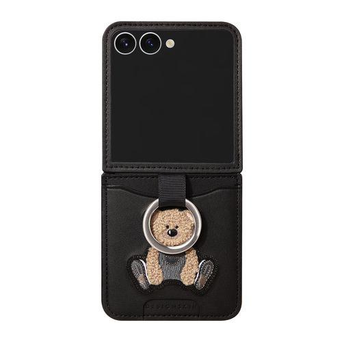 DESIGNSKIN DESIGN SKIN ベア刺繍カードポケット付きケース for Galaxy...