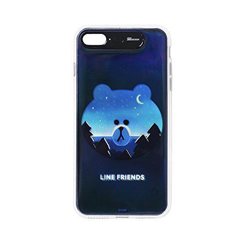 ＬＩＮＥ　ＦＲＩＥＮＤＳ iPhone 8 Plus/7 Plus Light UP CASE ブラ...