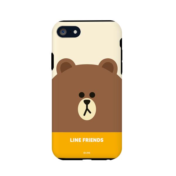 ＬＩＮＥ　ＦＲＩＥＮＤＳ 2020 iPhone SE/8/7 フェイス ブラウン 目安在庫=○