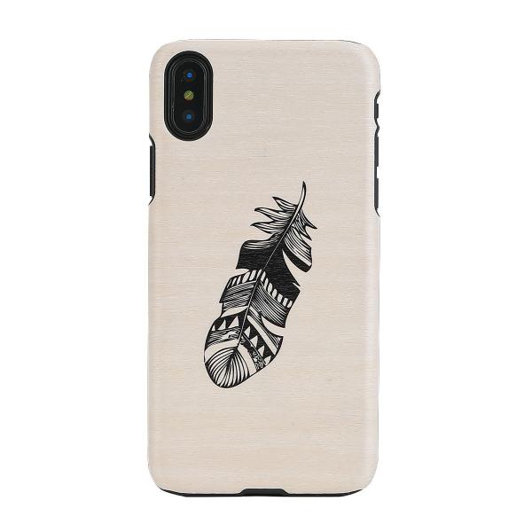 ｍａｎ＆ｗｏｏｄ iPhone XS / X 天然木ケース Indian 仕入先在庫品