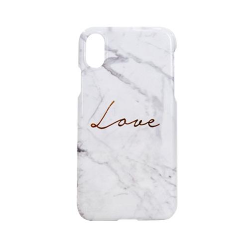 ＨＡＰＰＹＭＯＲＩ iPhone XR Ｍarble love Bar ホワイト 仕入先在庫品