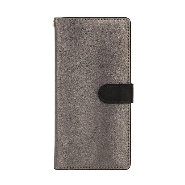 ＨＡＮＳＭＡＲＥ Xperia1 CALF Diary CASE メタルブラック 目安在庫=△