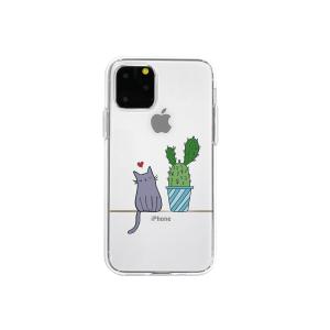 ＤＰＡＲＫＳ iPhone 11 Pro ソフトクリアケース 猫とサボテンの商品画像