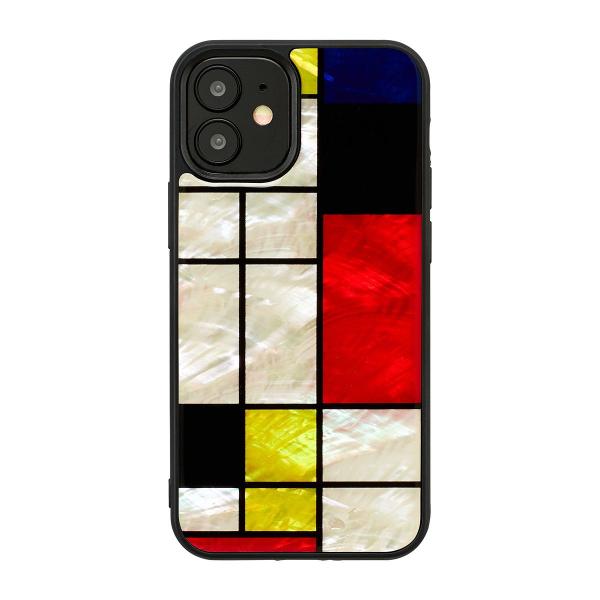 Ｉｋｉｎｓ iPhone 12 mini 天然貝ケース Mondrian 目安在庫=△