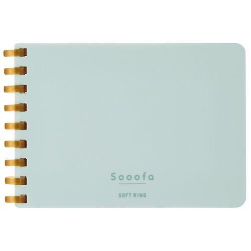 コクヨ ソフトリングスーファ方眼８０枚Ａ７青 目安在庫=○