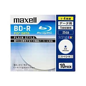 maxell 4倍速対応データ用BD-R 25GB PLシリーズ10枚1枚ずつ5mmプラケースプリント 目安在庫=