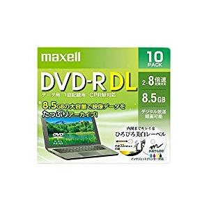 Ｍａｘｅｌｌ データ用DVD-R DL 8.5GB 8倍速 CPRM対応 10枚 Pケース インクジ...
