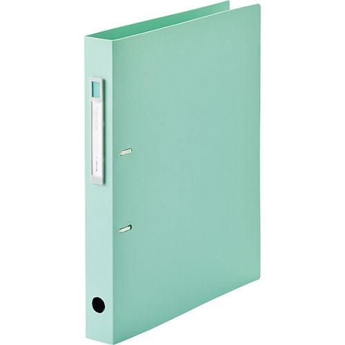 リヒトラブ ＬＩＨＩＴ　ＬＡＢ． noieーstyle D型リングファイルA4 ライトグリーン 目安...