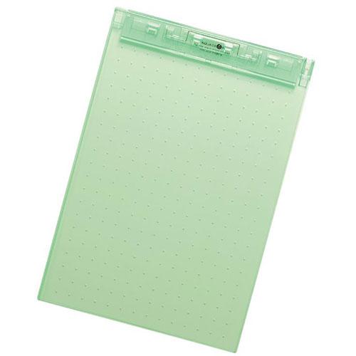 リヒトラブ ＬＩＨＩＴ　ＬＡＢ． AQUA DROPs 超薄型クリップボード A4 黄緑 目安在庫=...