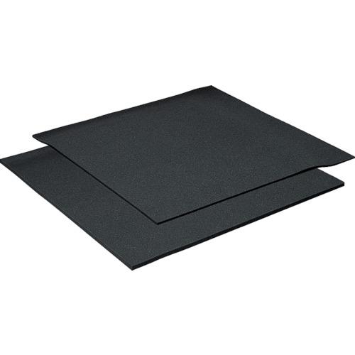 イノアックリビング カームフレックス F-2 黒 20×1000×1000 片面粘着付 1枚 取り寄...