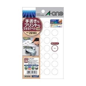 エーワン 26103 手書きもプリントもできる丸型15ミリ28 目安在庫=○