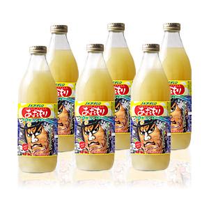 アオレン 青森の味！りんごジュース　あおもりねぶた レギュラータイプ 瓶　1L×6本　1ケース あおもりねぶたレギュラータイプ